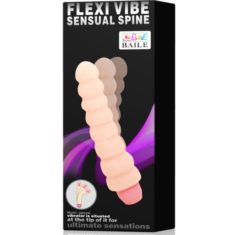 Enjoy deep anal pleasure with Baile Spine Flexible Vibrator featuring nodulated texture and multi-speed vibrations. Ships UK & EU. Order now for intense stimulation!6