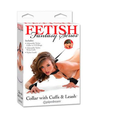 DelighToys - Fetish Fantasy Series – Adjustable Collar Wrist Cuffs and Leash by