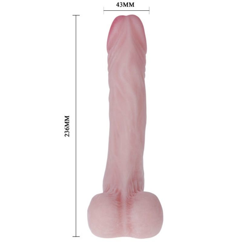 BAILE - Realistic Flexible TPR Dildo by DelighToys