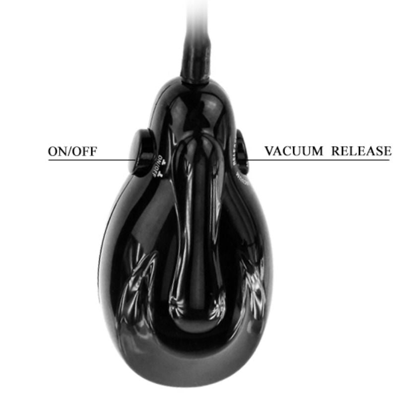 Baile Inflatable Dildo Vibration combines vibration and inflation. Expands from 15cm to 20cm, with quick-release valve and multi-speed control for intense sensations.2