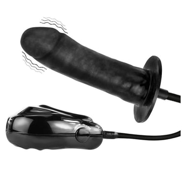 Baile Inflatable Dildo Vibration combines vibration and inflation. Expands from 15cm to 20cm, with quick-release valve and multi-speed control for intense sensations.5