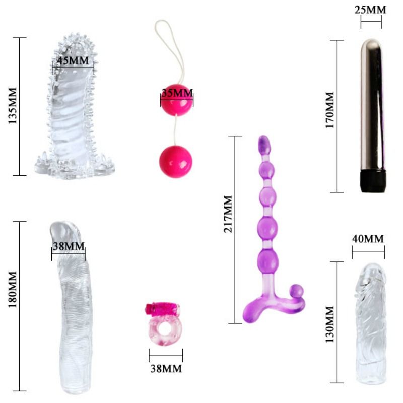 BAILE - Cock ring – Baile Collection 7 – Piece Intimate Pleasure Kit