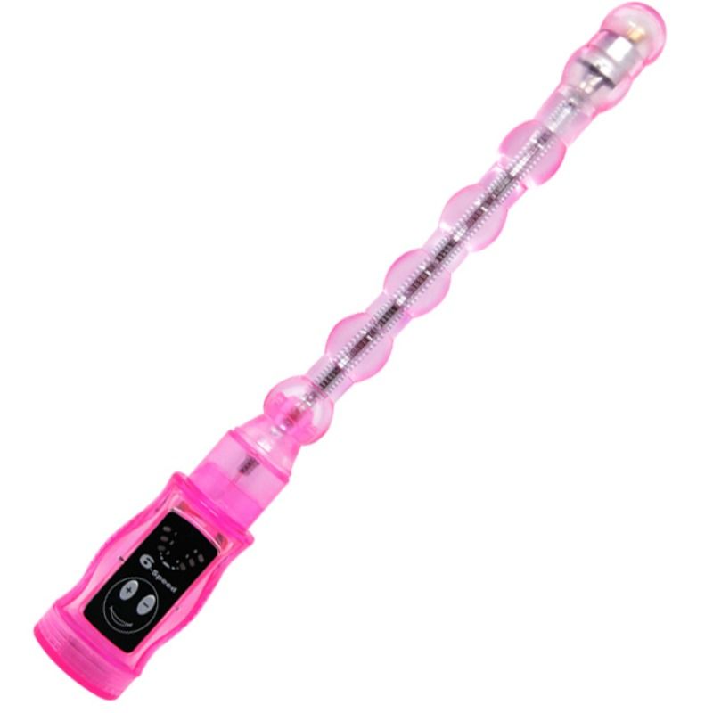 Enjoy flexible anal stimulation with Baile Distortion Butt Beads featuring 6 vibration speeds. Available UK & EU. Order now for thrilling sensations!7