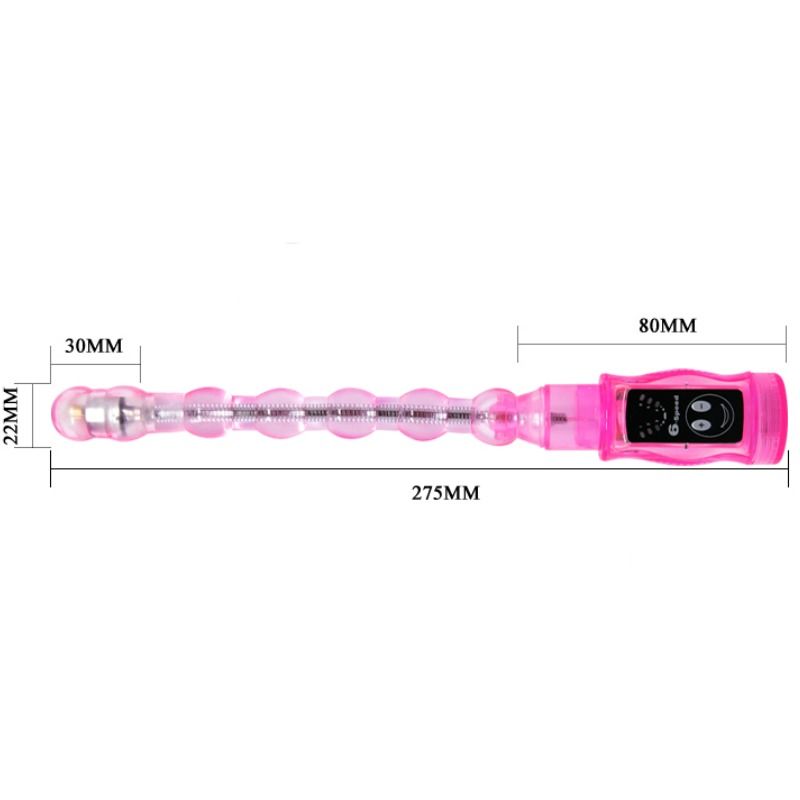 Enjoy flexible anal stimulation with Baile Distortion Butt Beads featuring 6 vibration speeds. Available UK & EU. Order now for thrilling sensations!11