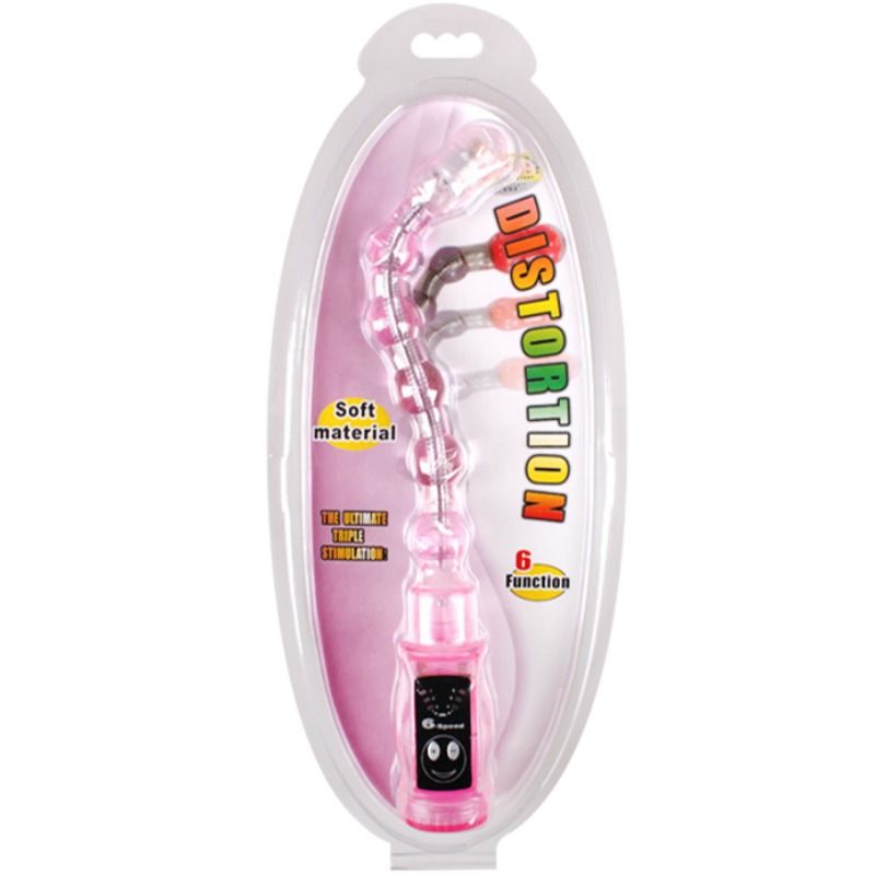 Enjoy flexible anal stimulation with Baile Distortion Butt Beads featuring 6 vibration speeds. Available UK & EU. Order now for thrilling sensations!2