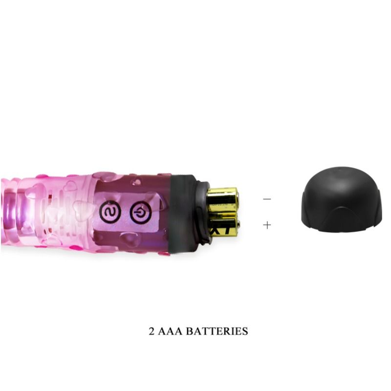 Discover ultimate satisfaction with the Baile Lover Pink Vibrator. Features 10 pre-programmed modes, strong vibrations, and a nodulated shaft for enhanced stimulation.5