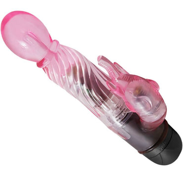 Enjoy dual stimulation with Baile Lover Rabbit Vibrator. Powerful rotating vibrations for G-spot and clitoris. Ships UK & EU. Order now for intense pleasure!2