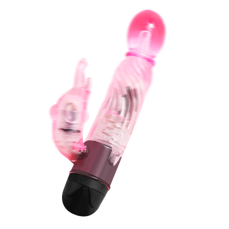 Enjoy dual stimulation with Baile Lover Rabbit Vibrator. Powerful rotating vibrations for G-spot and clitoris. Ships UK & EU. Order now for intense pleasure!5