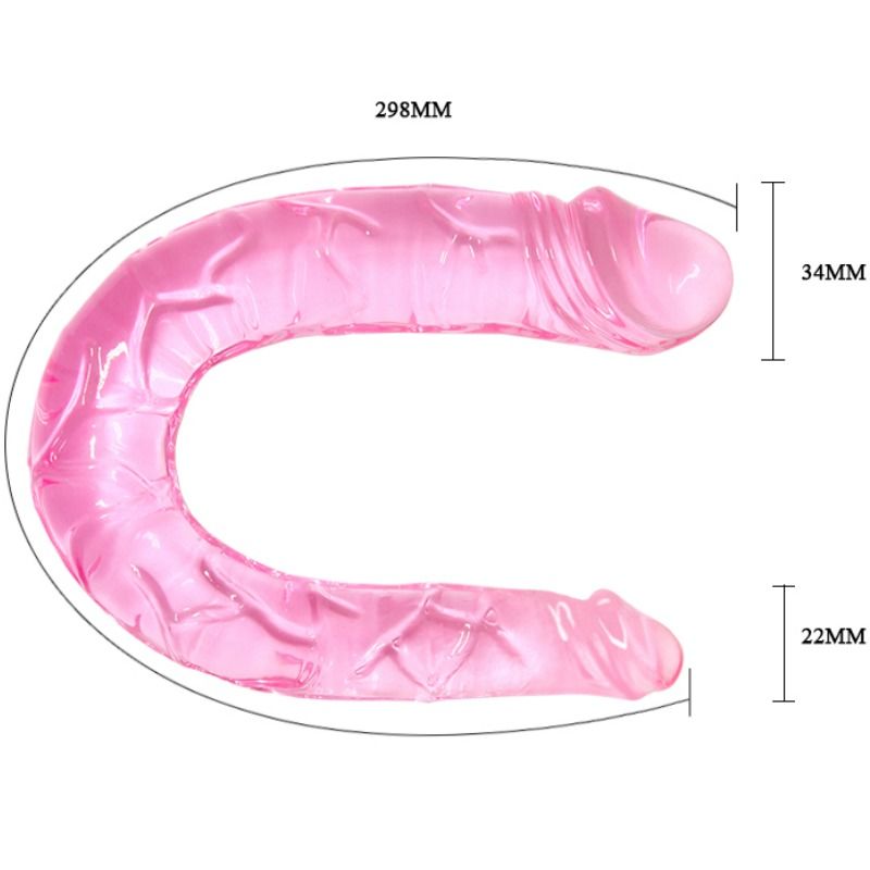 Enjoy dual stimulation with Baile Double Dong Dildo. Compact, textured, and travel-friendly. Ships UK & EU. Order now for versatile pleasure!4