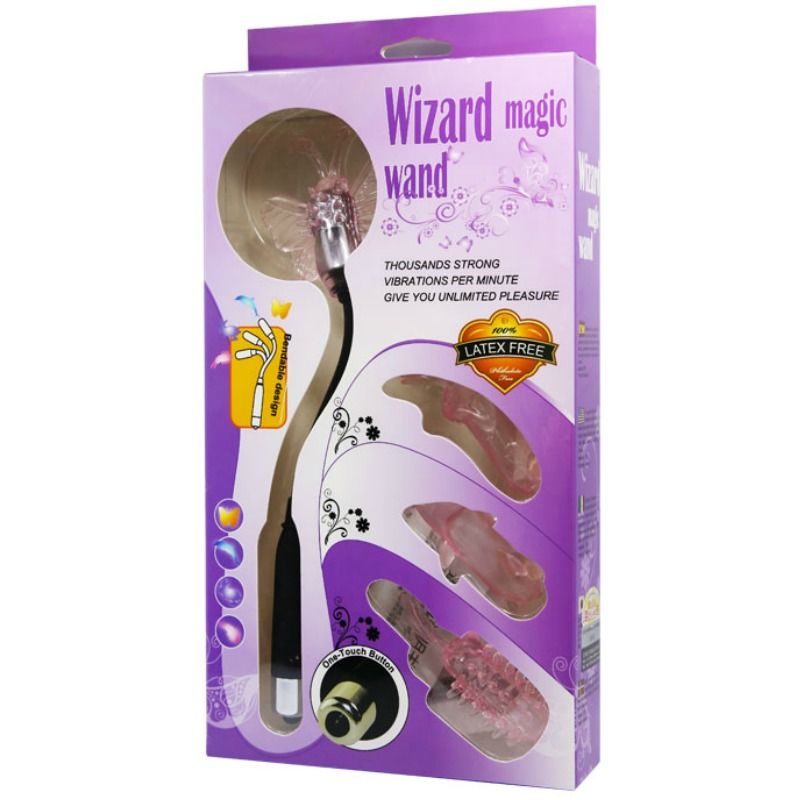 BAILE - Wizard Magic Wand Stimulator Multiple Attachments and Variable