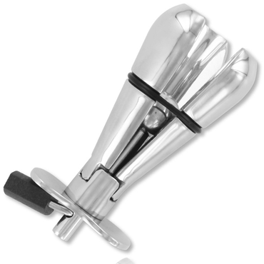 Metal Hard Stainless Steel Expanding Anal Plug with Lock – Butt Plugs – product photo 2