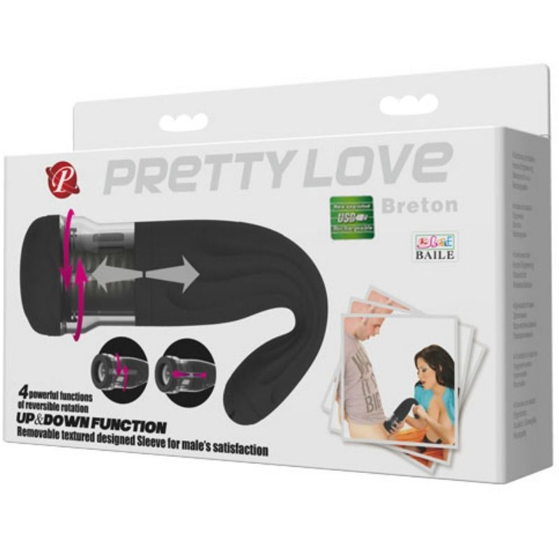 PRETTY LOVE - Breton Multifunction Rechargeable Masturbator by DelighT