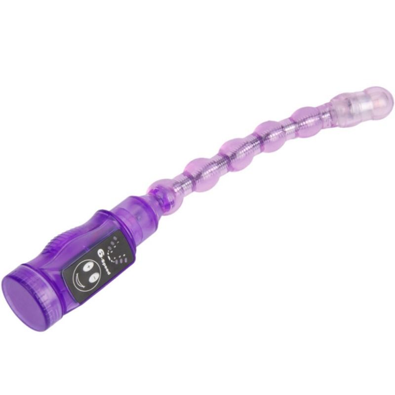 Enjoy flexible anal stimulation with Baile Distortion Butt Beads featuring 6 vibration speeds. Available UK & EU. Order now for thrilling sensations!2