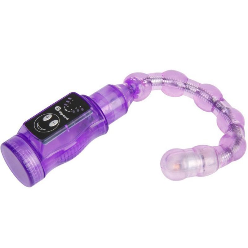 Enjoy flexible anal stimulation with Baile Distortion Butt Beads featuring 6 vibration speeds. Available UK & EU. Order now for thrilling sensations!3