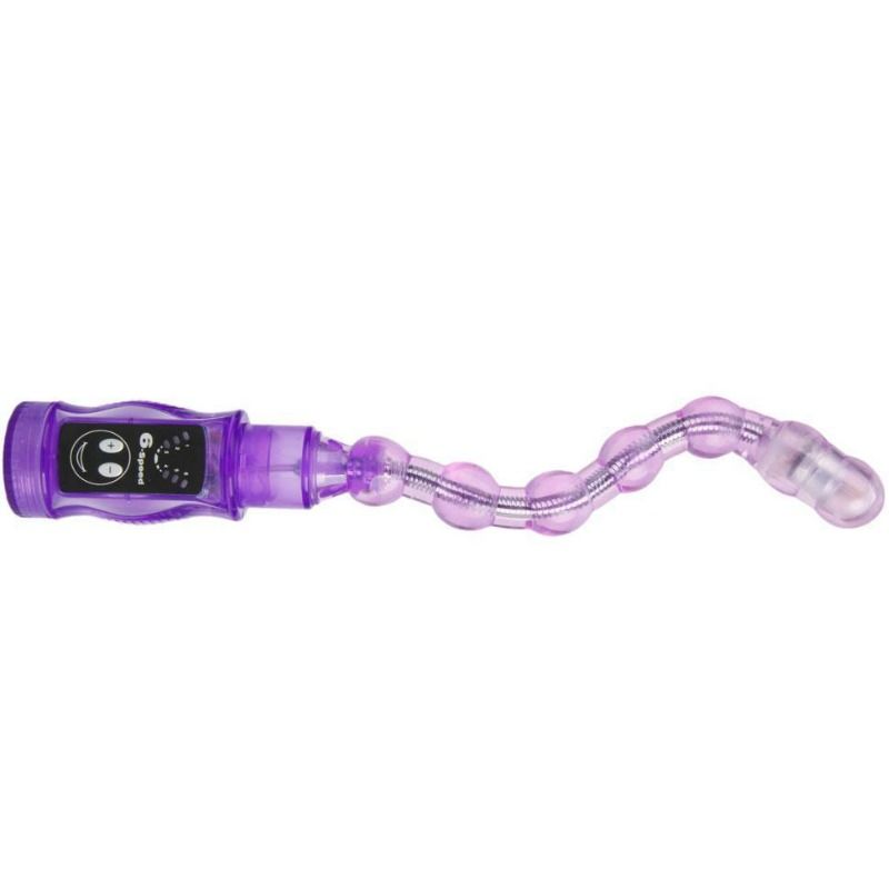 Enjoy flexible anal stimulation with Baile Distortion Butt Beads featuring 6 vibration speeds. Available UK & EU. Order now for thrilling sensations!4