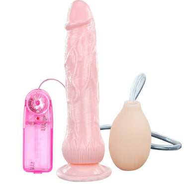 Enjoy realistic ejaculation with Baile Squirting Vibrator Dildo featuring multi-speed vibrations and suction base. Ships UK & EU. Order now for ultimate pleasure!1