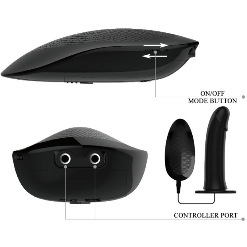 PRETTY LOVE - Marvin Strap On Vibration and Hollow Dildo