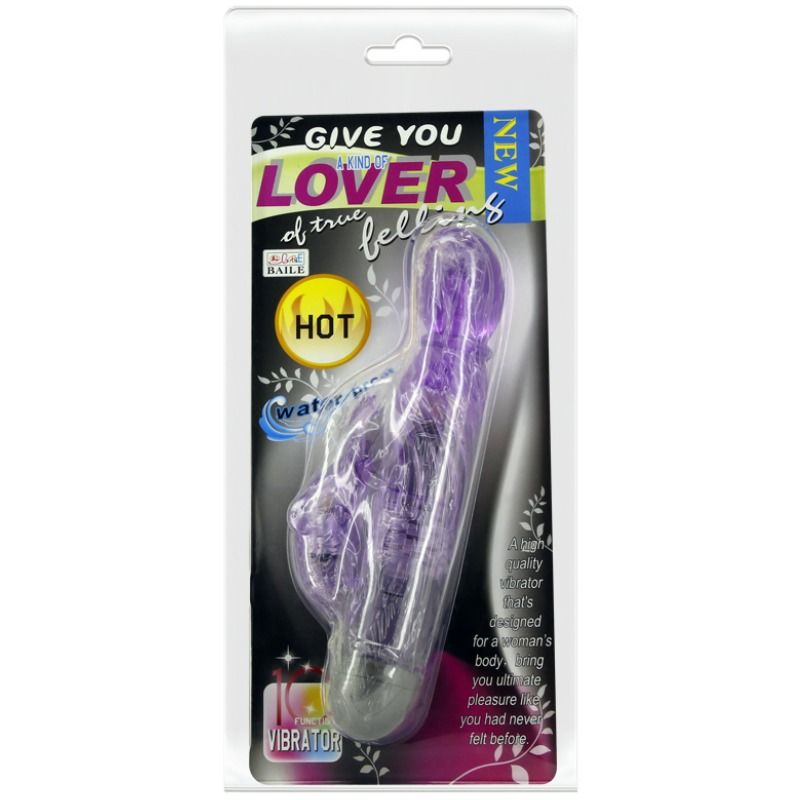Enjoy dual stimulation with Baile Lover Rabbit Vibrator. Powerful rotating vibrations for G-spot and clitoris. Ships UK & EU. Order now for intense pleasure!1333