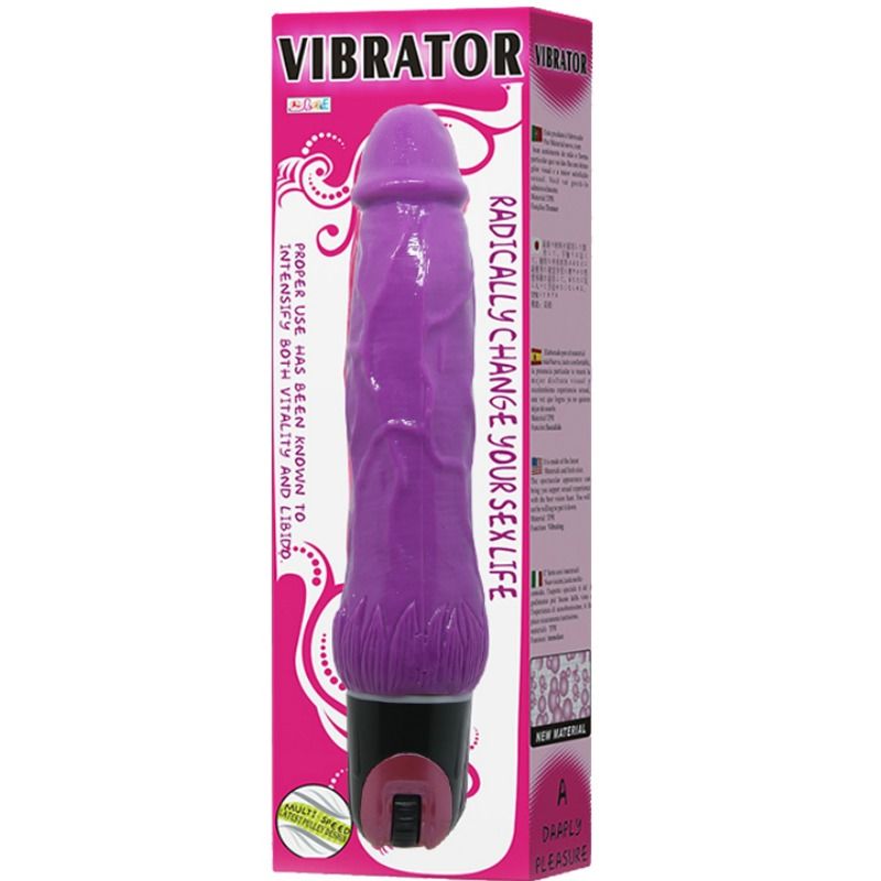 Enjoy powerful sensations with Baile Multispeed Dildo Vibrator. Veiny texture and customizable vibrations. Ships UK & EU. Order now for ultimate pleasure!12