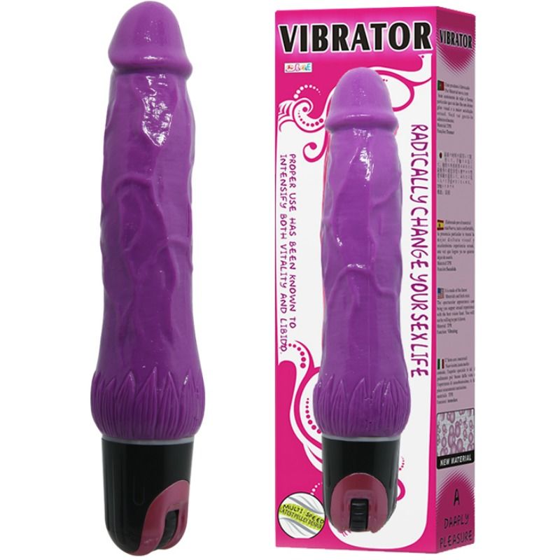 Enjoy powerful sensations with Baile Multispeed Dildo Vibrator. Veiny texture and customizable vibrations. Ships UK & EU. Order now for ultimate pleasure!4