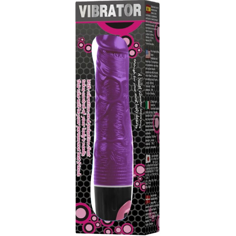 Experience soft, veiny texture and Baile Lilac Multispeed Vibrator. Durable TPR & ABS. Ships UK & EU. Order now for ultimate pleasure!2