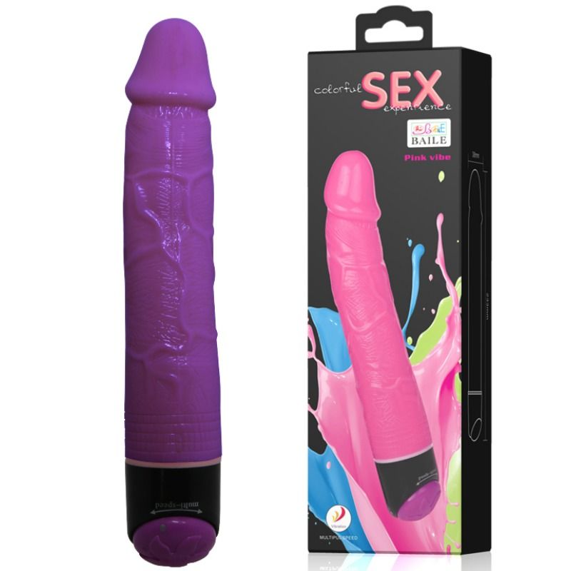 Experience lifelike pleasure with Baile Colorful Realistic Vibrator. Multi-speed control, soft materials, available UK & EU. Order now for ultimate satisfaction!2