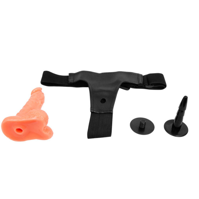 Discover Baile Strap-On Realistic Penis with adjustable harness and vinyl dildo. Perfect for lesbian and bisexual play. Ships UK & EU. Order now!5