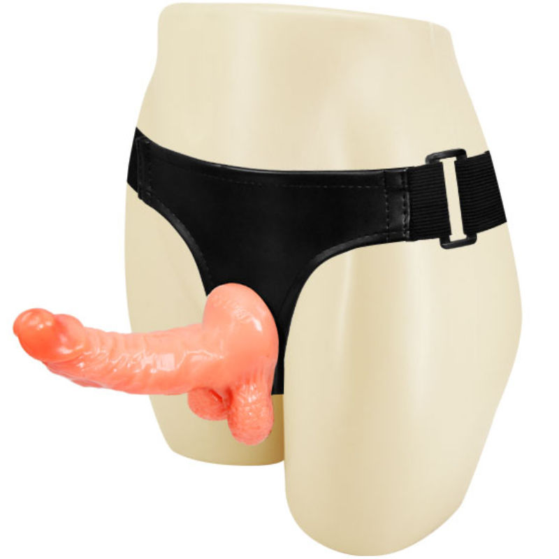 Discover Baile Strap-On Realistic Penis with adjustable harness and vinyl dildo. Perfect for lesbian and bisexual play. Ships UK & EU. Order now!2