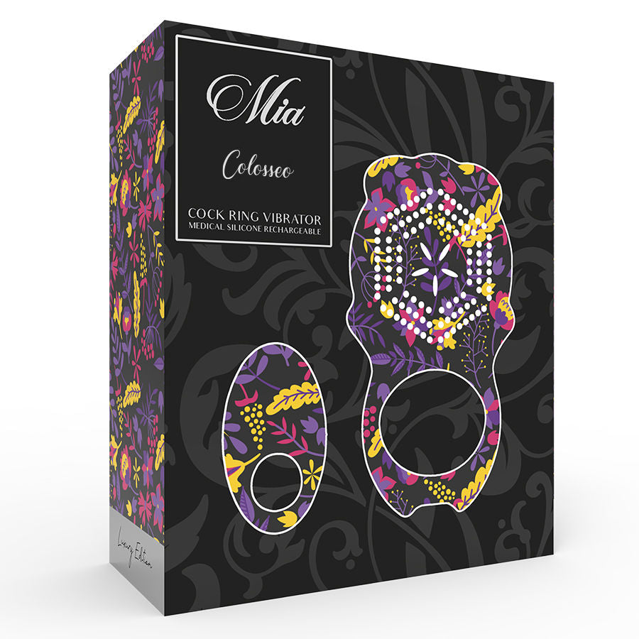 Mia - Colosseo Cock Ring Remote Control Black