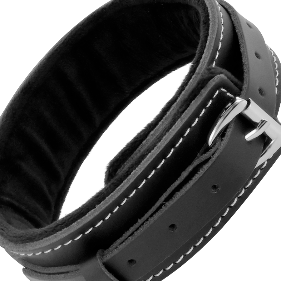 DARKNESS - Premium Leather Posture Collar Leash by DelighToys