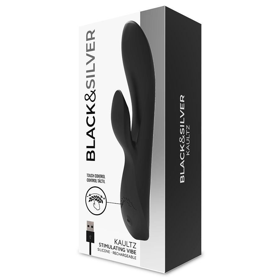 BLACK&SILVER - DelighToys Black & Silver Kaultz Touch Control Vibrator