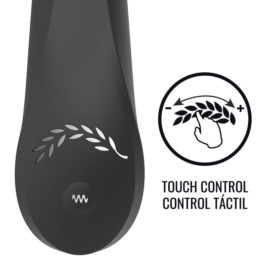 BLACK&SILVER - DelighToys Black & Silver Kean Vibrator Touch Control