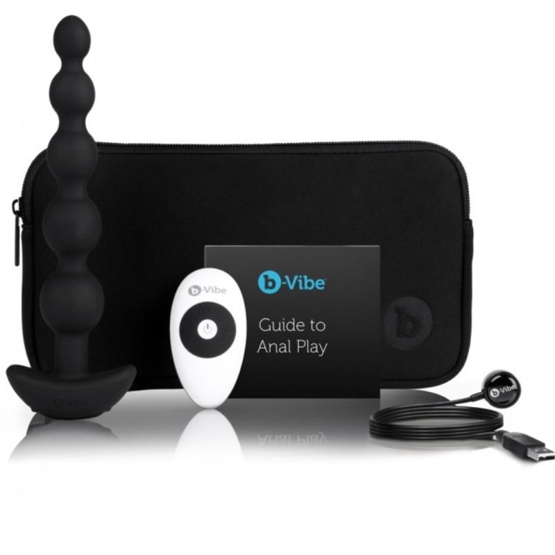 Explore deep anal pleasure with B-Vibe Five Anal Beads. 6 vibration levels, 15 patterns, remote control, USB rechargeable, travel lock, and body-safe silicone.5