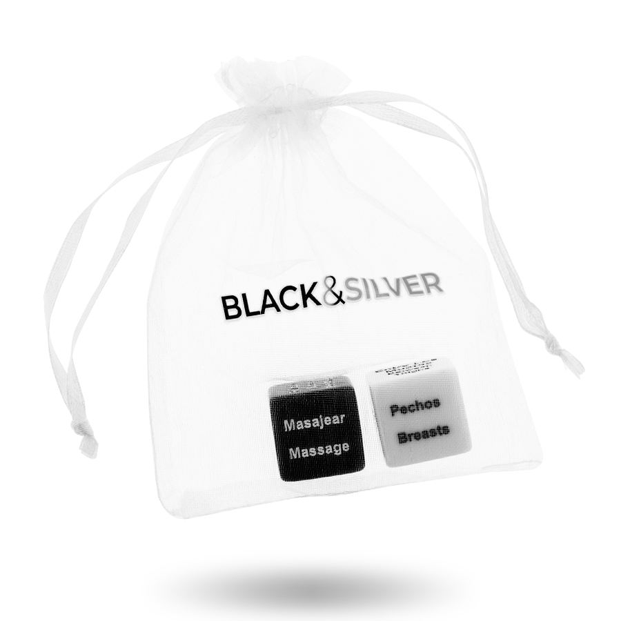 BLACK&SILVER - Black & Silver Dice for Couples – DelighToys