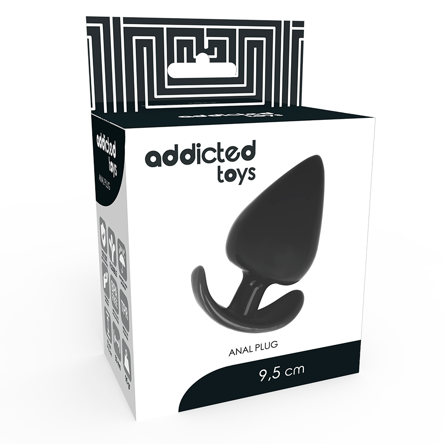 Discover Addicted Toys Anal Plug Butt, made with dual-density silicone for a realistic feel. Cone-shaped, hypoallergenic, and available in multiple sizes for tailored pleasure.9