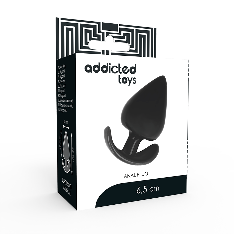 Discover Addicted Toys Anal Plug Butt, made with dual-density silicone for a realistic feel. Cone-shaped, hypoallergenic, and available in multiple sizes for tailored pleasure.6