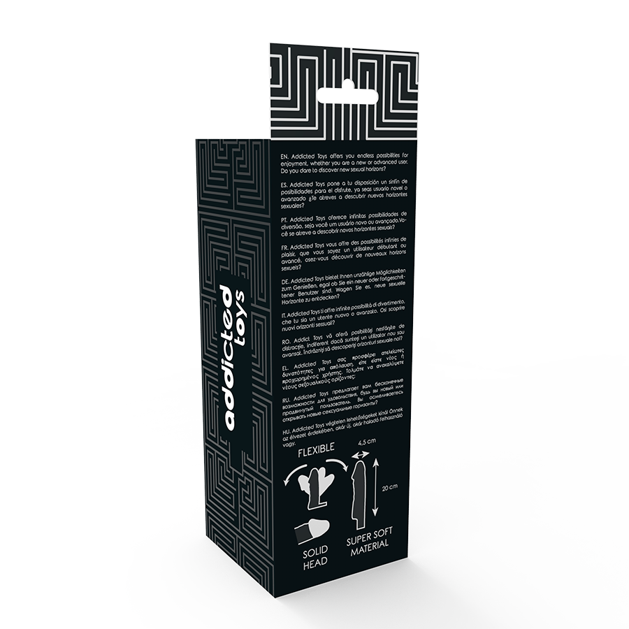 Boost your size with the Addicted Toys Dong Extension Black, adding 2.5 cm length and 0.4 cm girth. Secure fit and body-safe design for ultimate comfort.5