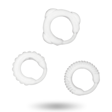 Addicted Toys C-Ring Set Clear - Enhance Stamina & Pleasure with 3 Stylish Rings2