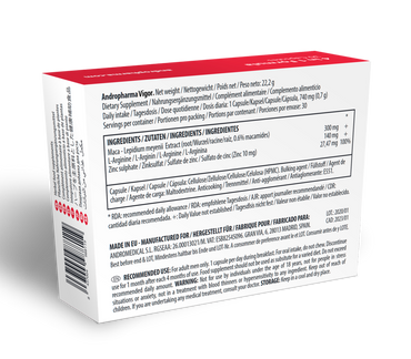 Andropharma Vigor Herbal Libido and Performance Supplement – Intimate Wellness – product photo 2