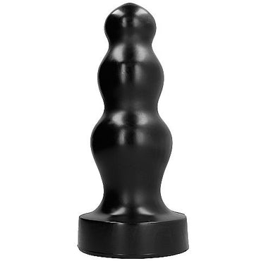 Experience ultimate stretching with the All Black Big Butt Plug. Extra-large, wide-to-narrow design, body-safe material. Perfect for advanced users. Compatible with all lubricants.2