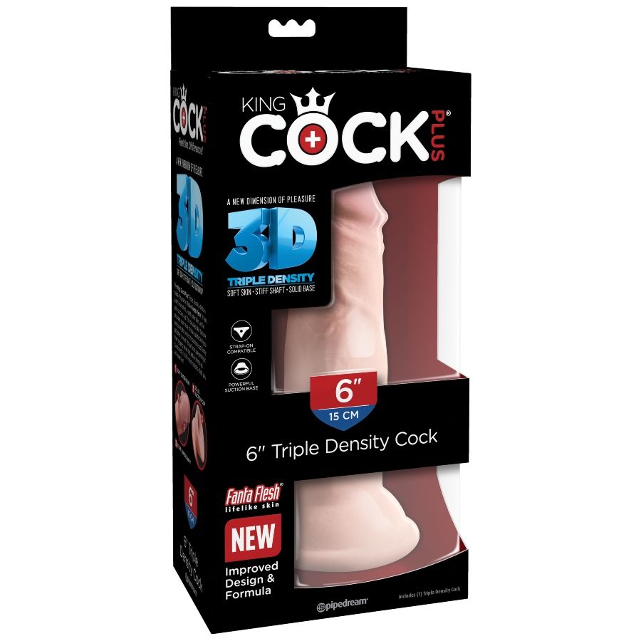 King Cock - Triple Density Dildo 15 Cm