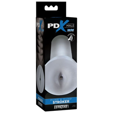 PDX Male Pump And Dump Stroker — Clear