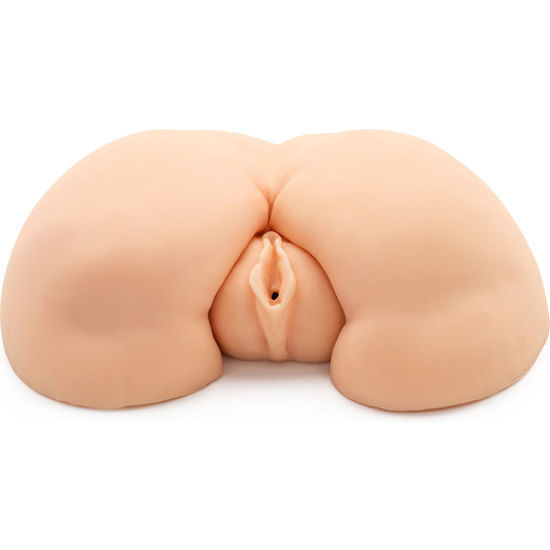 Close-up of the Act -Anal Vagina Masturbator Vibrator with bullet vibrator inserted