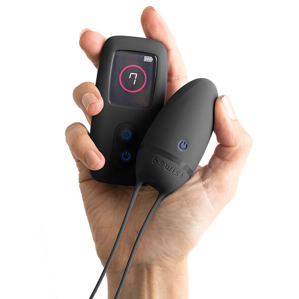 B Swish Bnaughty Premium Sex Toy offers 7 powerful functions, remote control, waterproof design, and LED screen for intimate pleasure anytime, anywhere.7