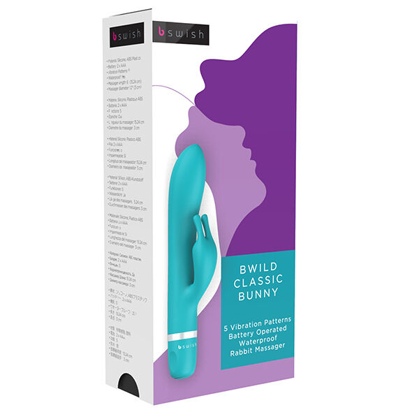 B Swish Bwild Rechargeable Rabbit Vibrator by B Swish offers 5 functions, dual motors, G-spot & clitoral stimulation, and waterproof fun with ultra-quiet performance.5
