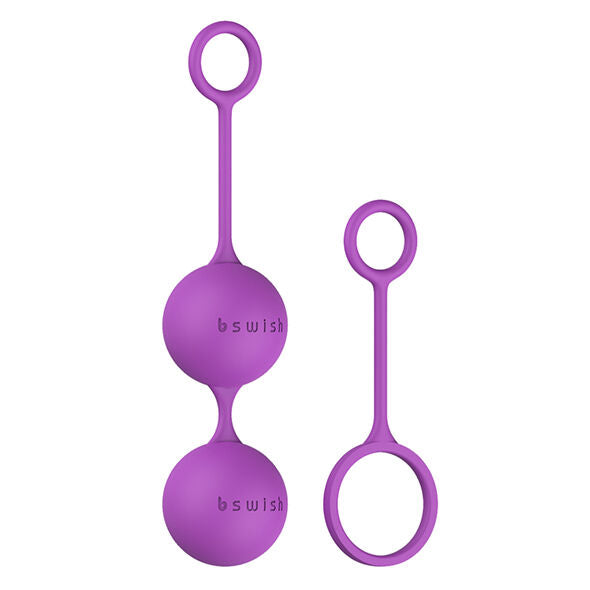 Train your pelvic floor with B Swish Bfit Classic Kegel Balls. Soft, hypoallergenic silicone, two harnesses, and adaptable weight options for progressive Kegel exercises.2