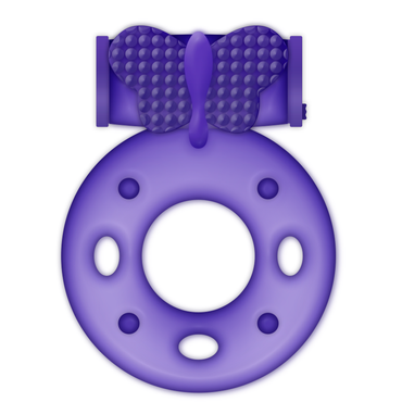 Casual Love Ring 32 Purple TPR Vibrating Ring – Vibrators – product photo 2