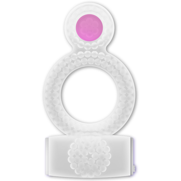 Casual Love Double Pleasure Vibrating Couples Ring – Vibrators – PURPLE – product photo 2