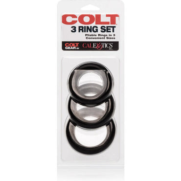 California Exotics Colt 3 Silicone Cock Ring Set – Cock Rings – product photo 2