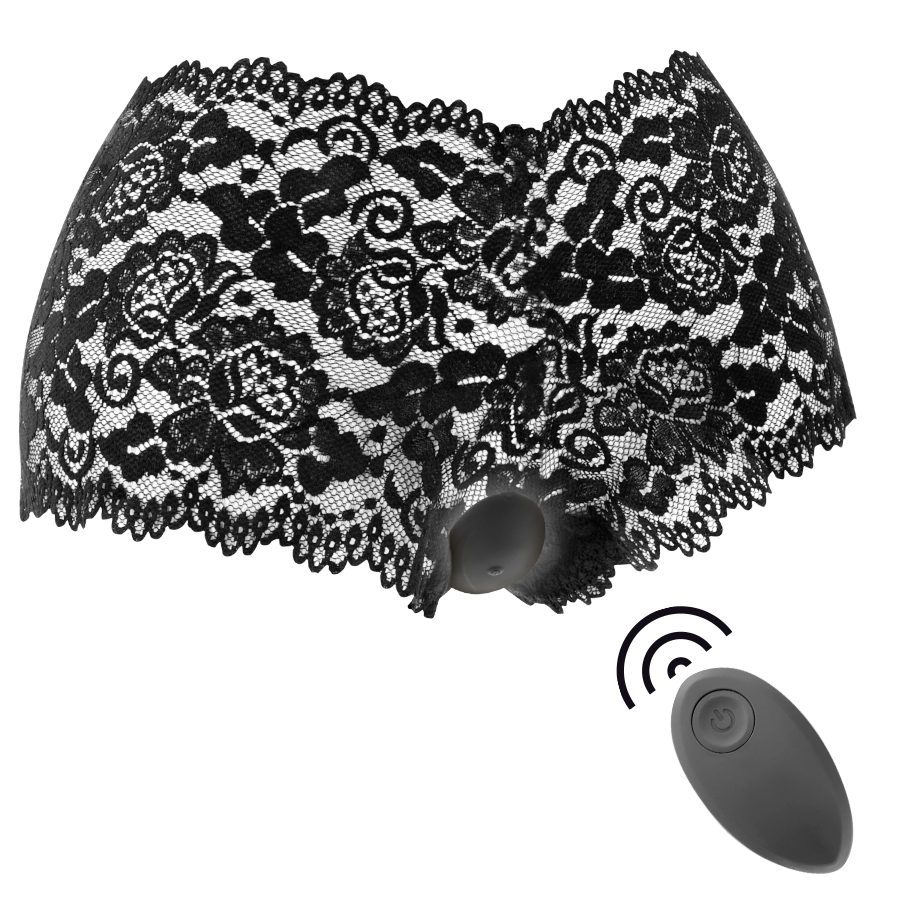 BLACK&SILVER - DelighToys Zara Remote Control Massager Complimentary Panty